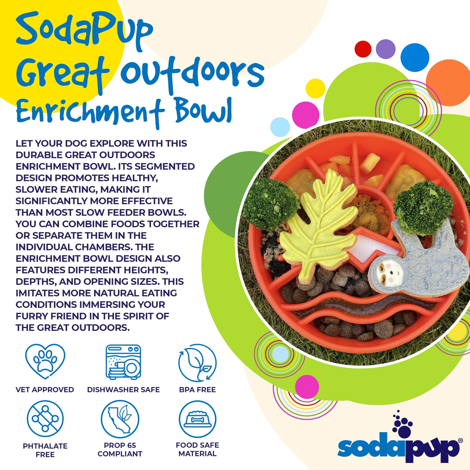 Great Outdoors Ebowl Slow Feeder Dog Bowl Enrichment USA Pet - gallery image 5