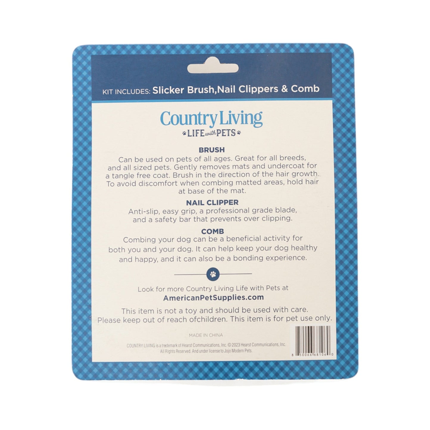 Dog Grooming Country Living All-in-One 3-Piece Grooming Kit - gallery product image for dog grooming