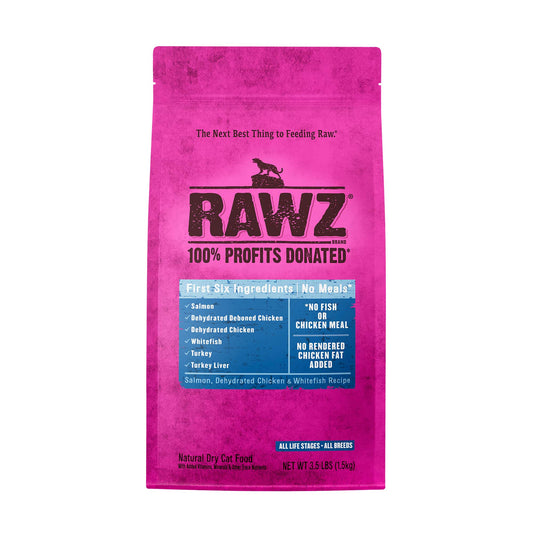 Rawz Salmon Dehydrated Chicken Whitefish Cat Food Recipe Dry - main product image