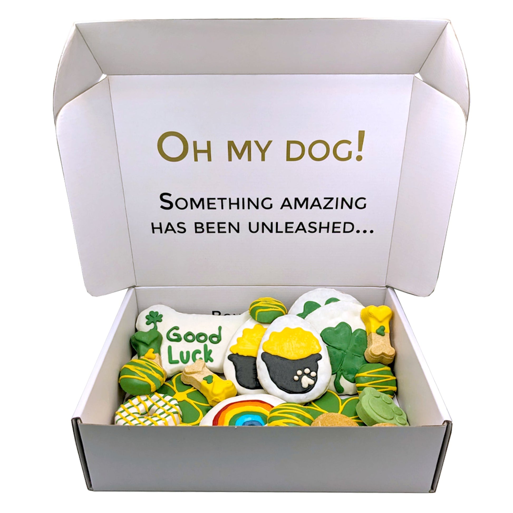 Dog Treats Good Luck Themed Treats Gift Box for Daily Use - lifestyle product image for dog treats