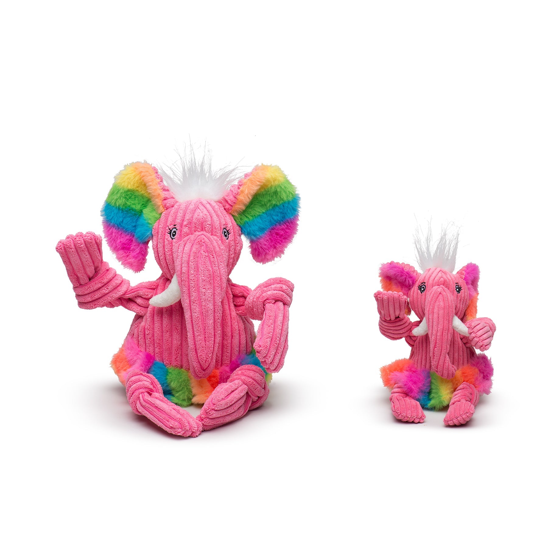 Dog Toy Rainbow Elephant Knottie Plush Toy for Daily Use main product image for dogs and cats