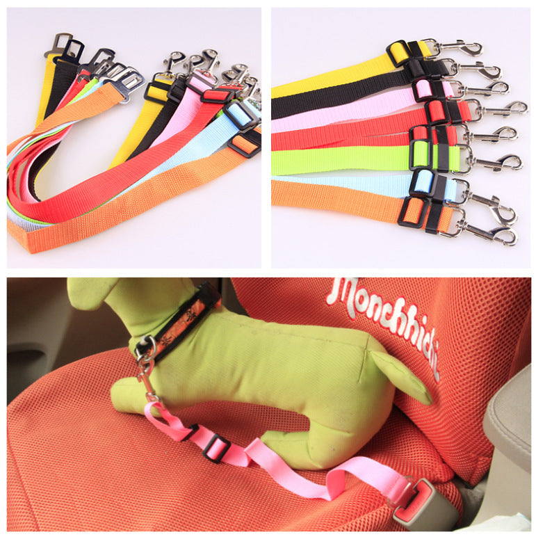 Fixed Strap Polyester Dog Strap Leash Adjustable Dog Walking - close up view