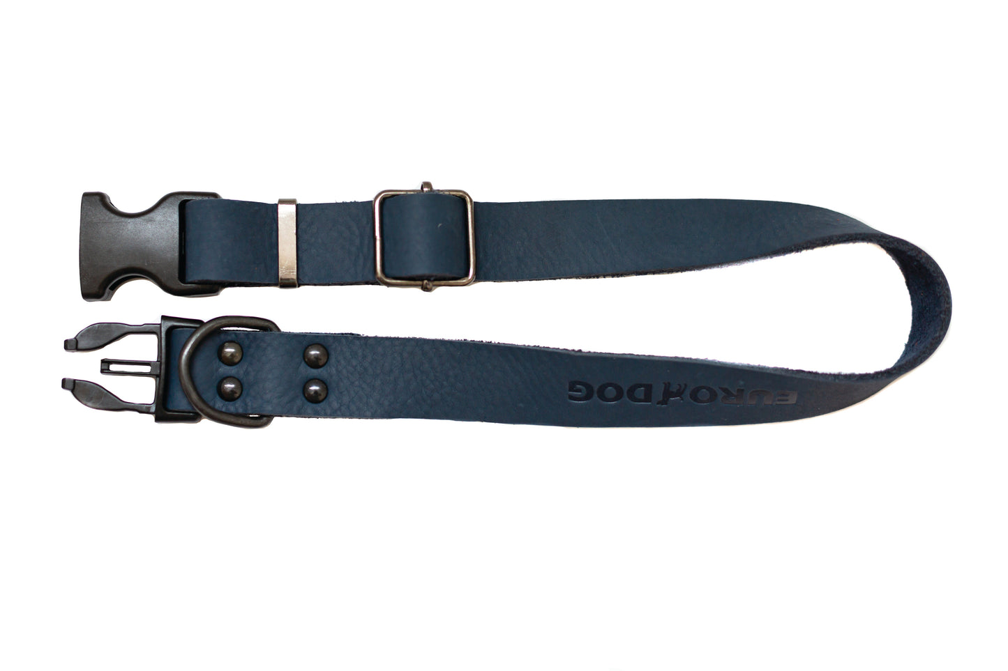 Dog Collar Sport Style Blue Jeans Leather Collar for Comfort main product image for dogs and cats