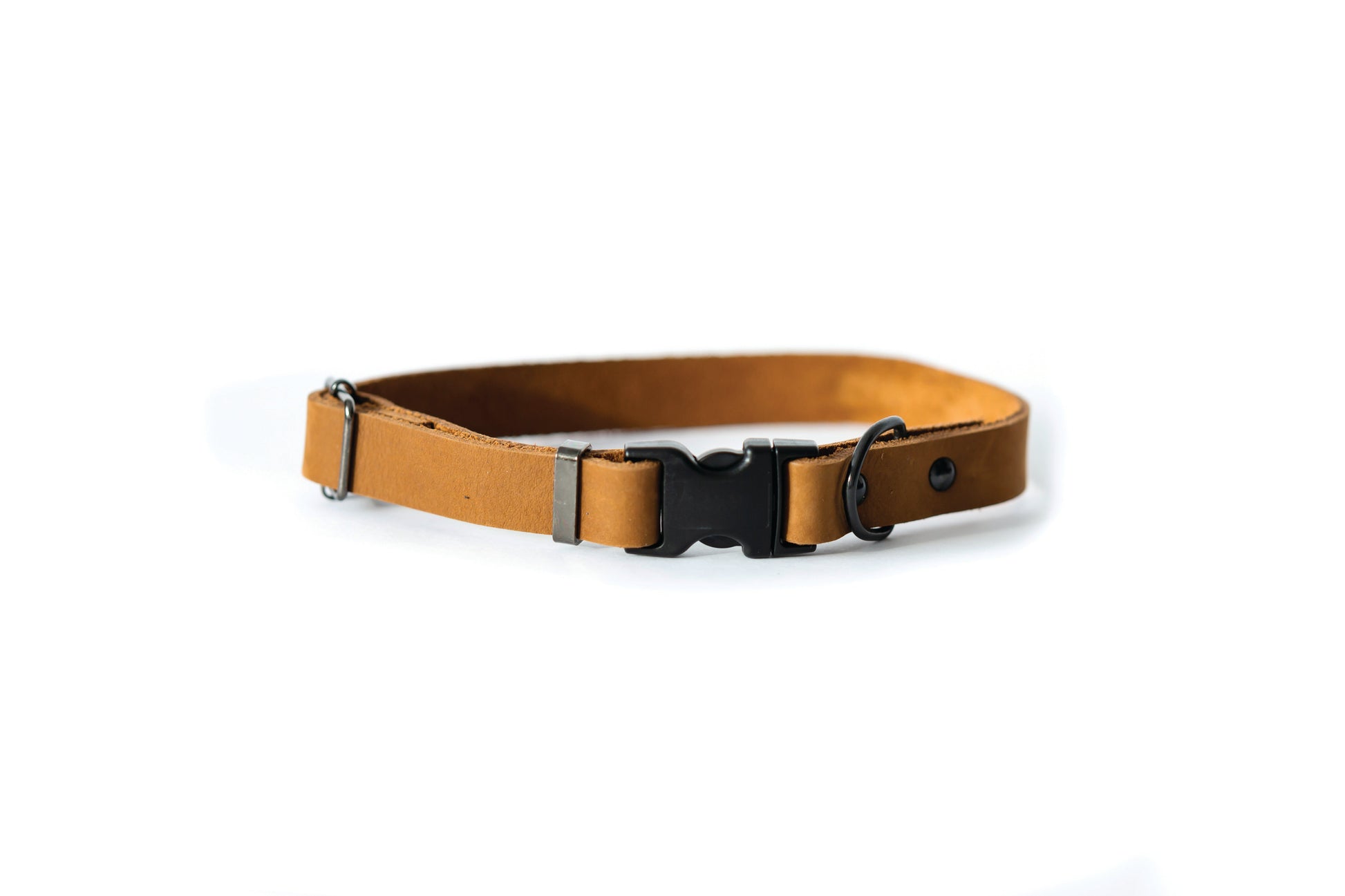 Dog Collar Sport Style Earth Brown Leather Collar Essential - main product image for dog collar