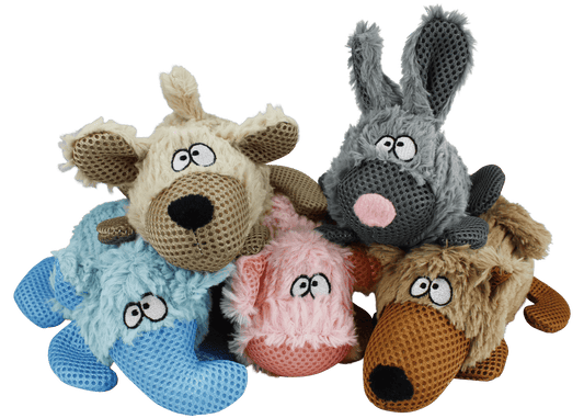 Multipet Combers Assorted Animals 8 Interactive Dog Toy Play - main product image