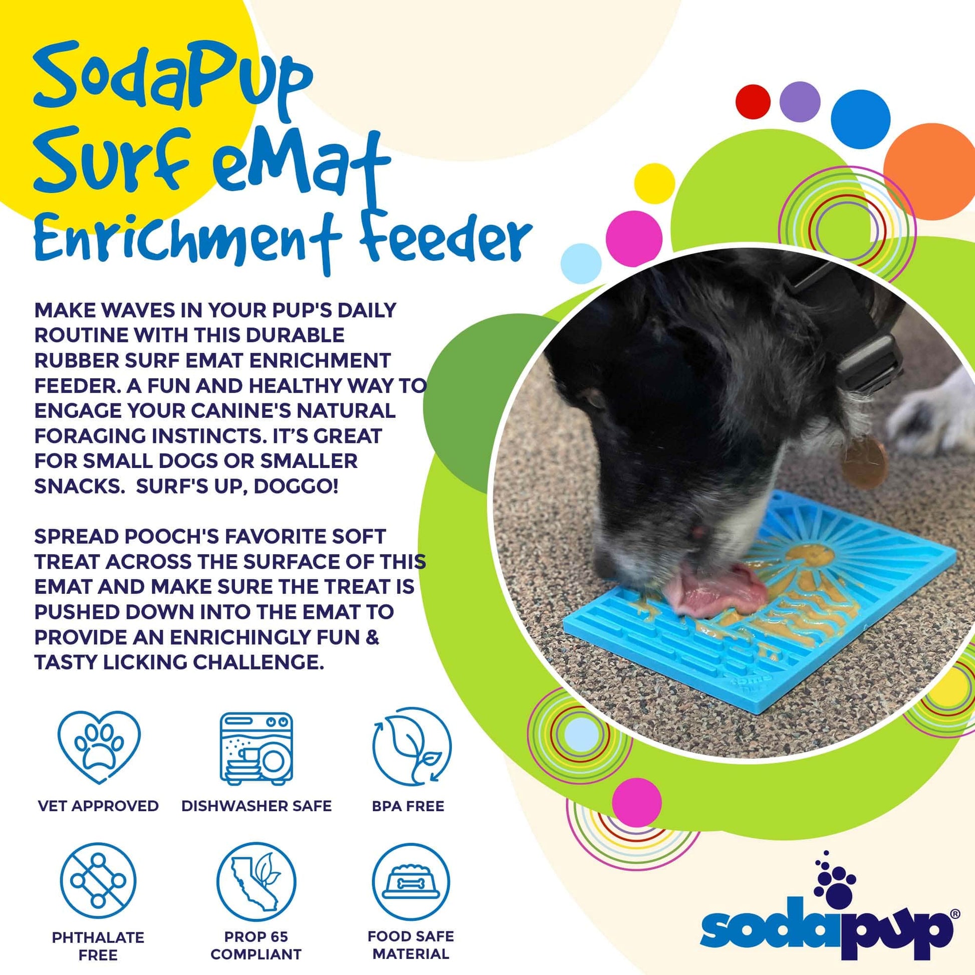 Dog Lick Mat Enrichment Slow Feeder s Classic Premium Pet - detail view