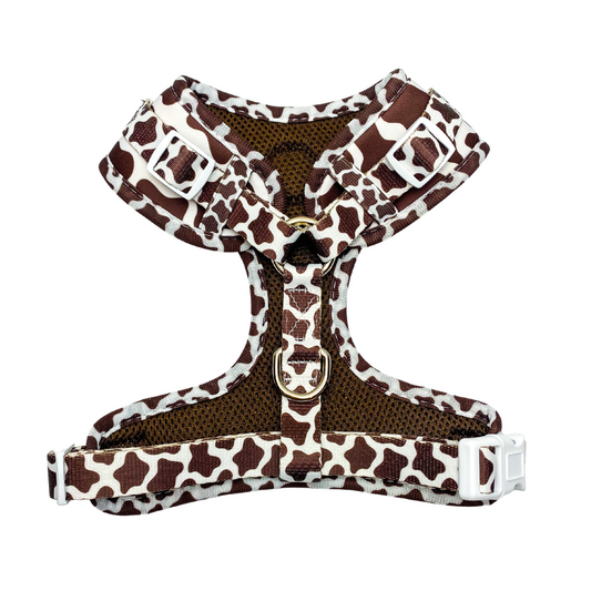 Pet Harness Harness Chocolate Cow Adjustable Harness Essenti - detail product image for pet harness