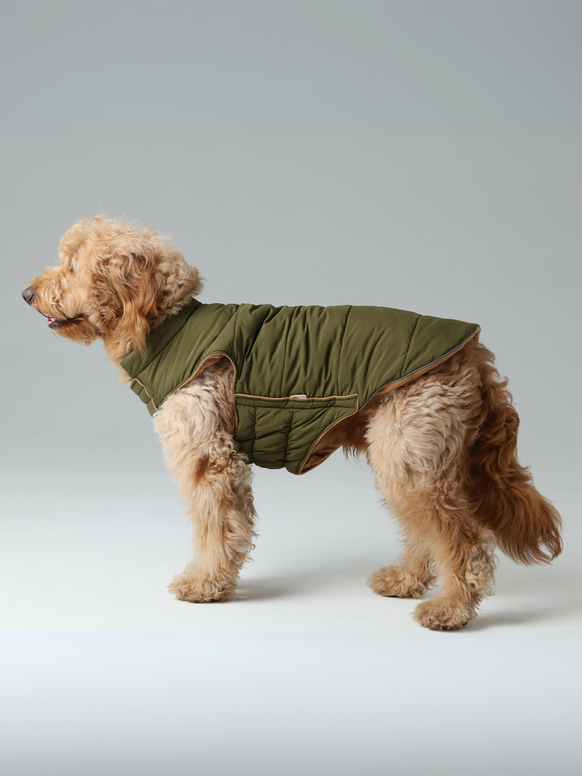 Reversible Dog Vest Jacket Green Brown Dog Apparel Premium - gallery image 11