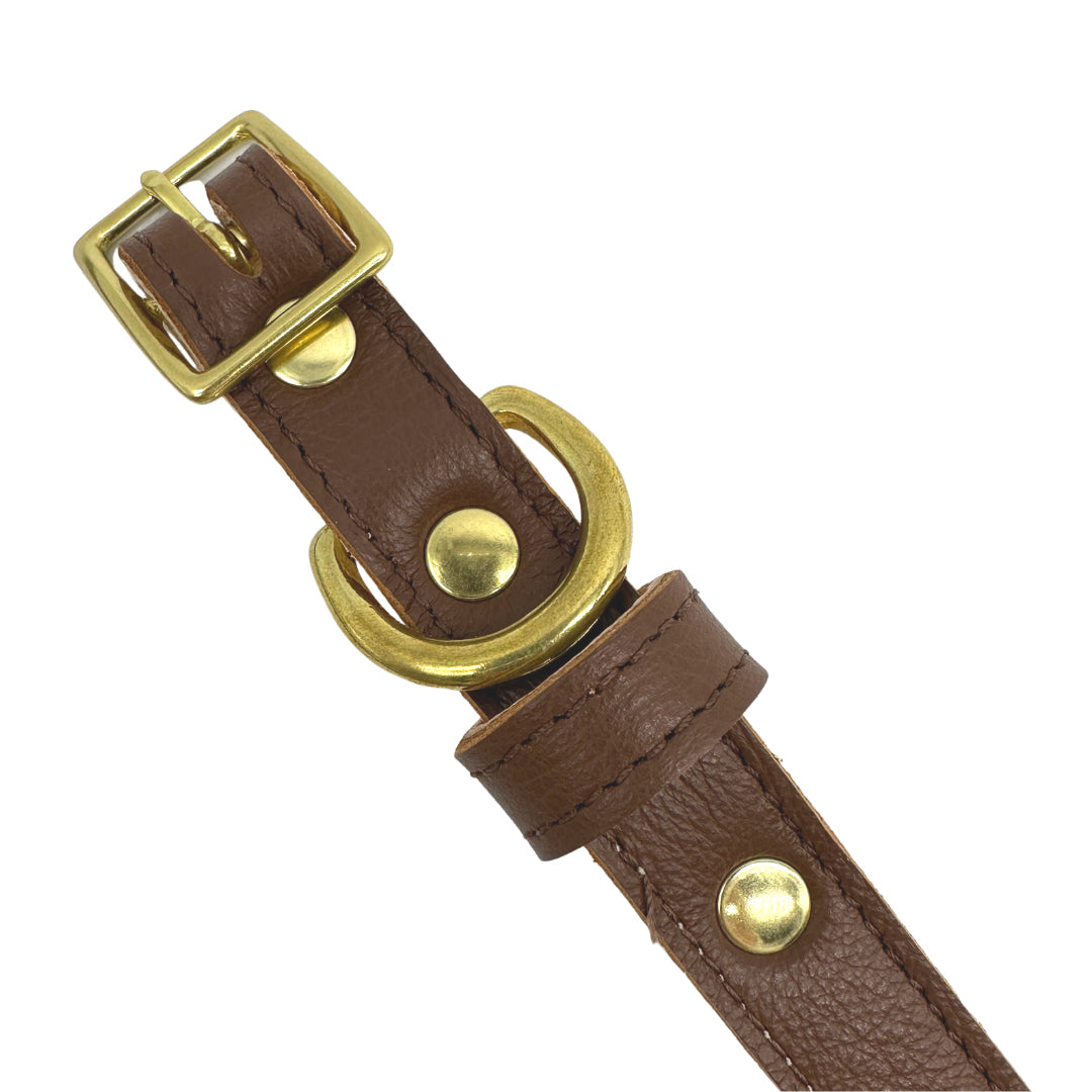 Dog Collar Plain Leather Collar for Daily Use for Comfort - gallery product image for dog collar