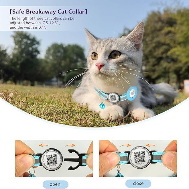 QR Code Collar Positioning Anti-lost Tracking Pet Collar - lifestyle view