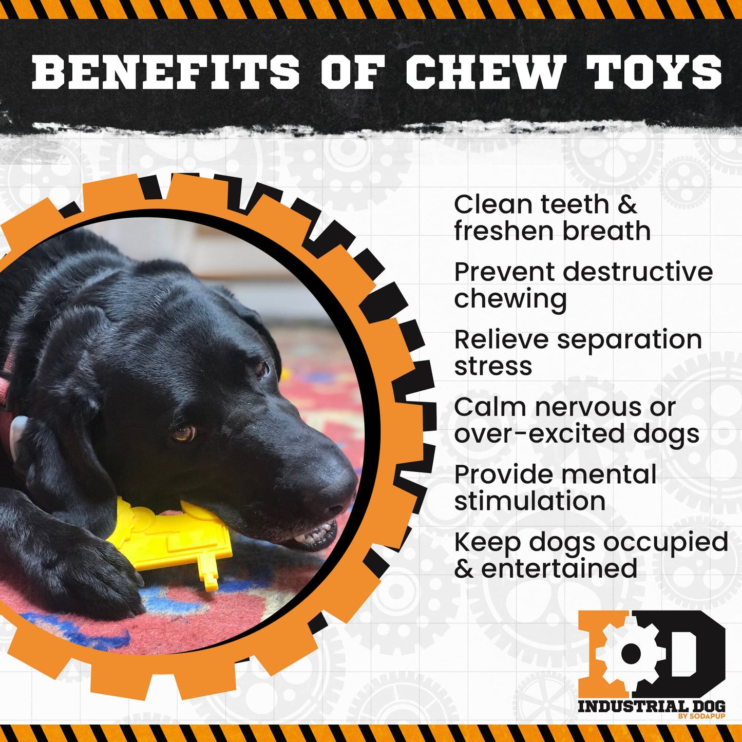 Tractor Nylon Dog Toy For Aggressive Chewers USA Made Dog - gallery image 5