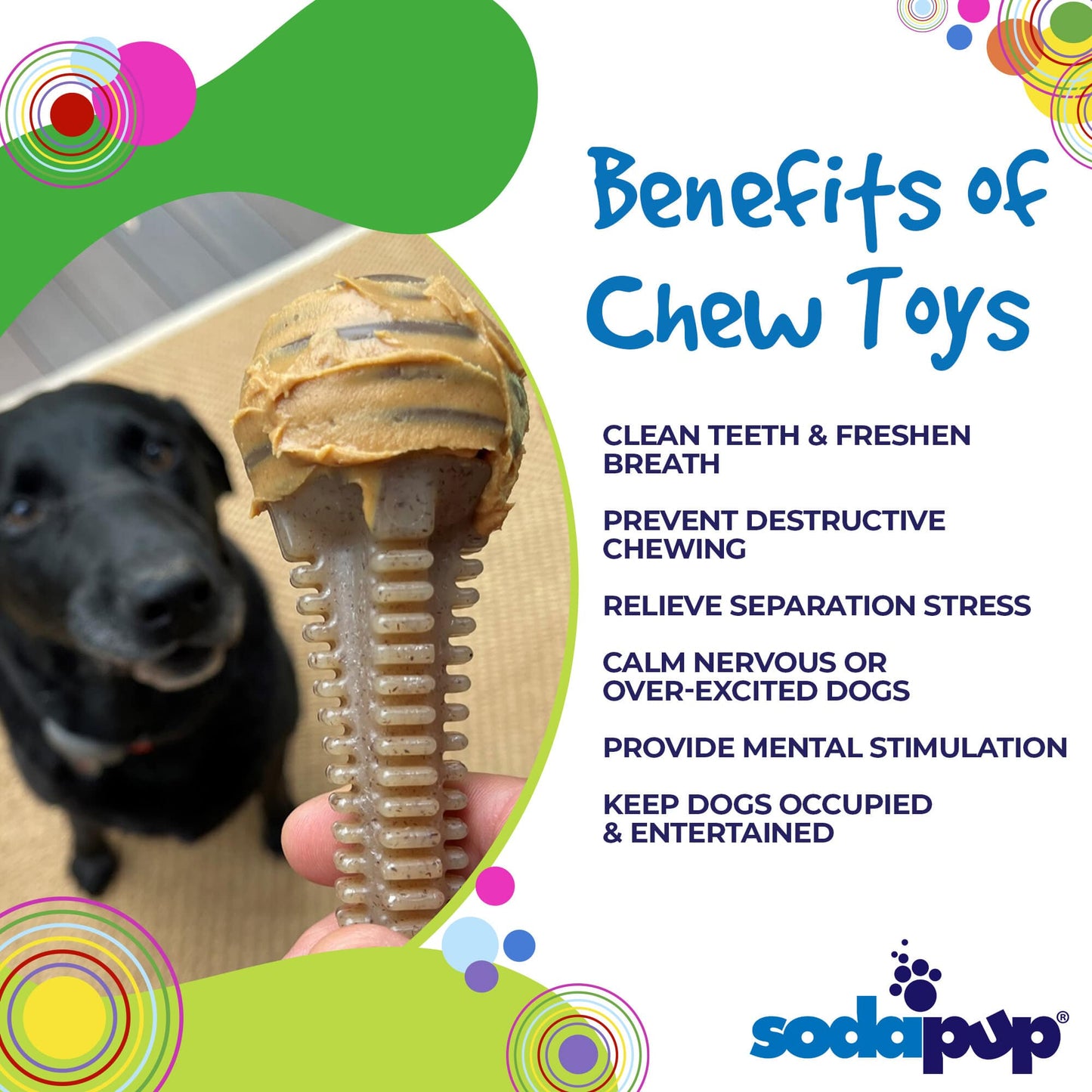 Honey Bone Dental Tower Nylon Chew Toy For Aggressive USA - lifestyle view