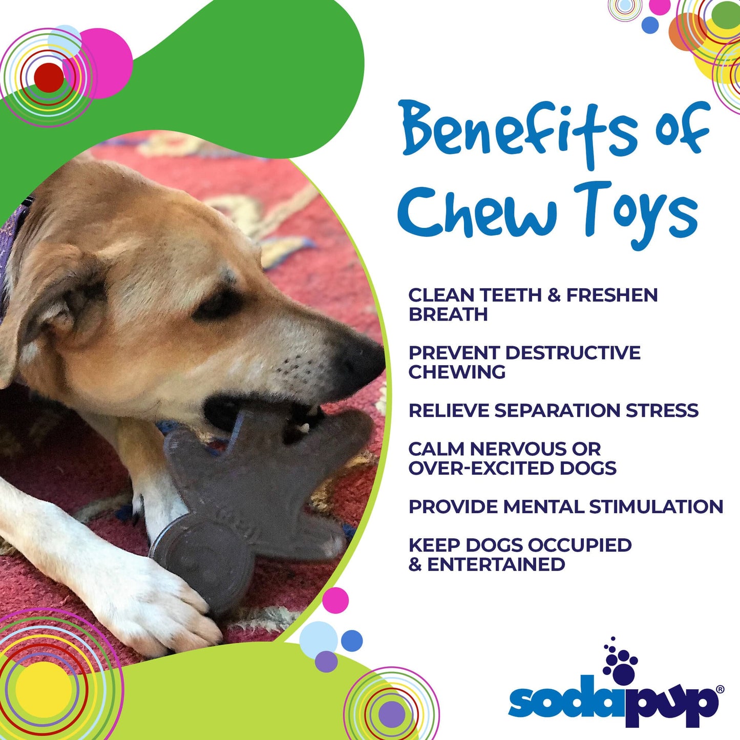 Gingerbread Man Nylon Dog Chew Toy For Aggressive Chewers - lifestyle view