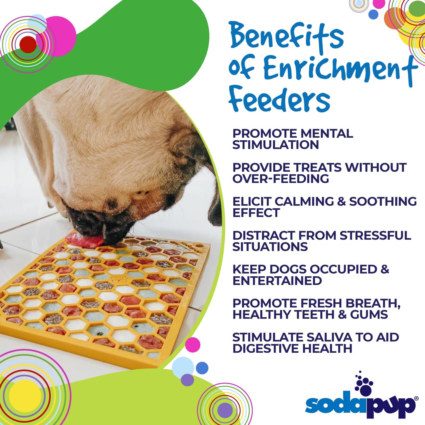Honeycomb Emat Enrichment Lick Mat For Dogs And Cats Emat - gallery image 6