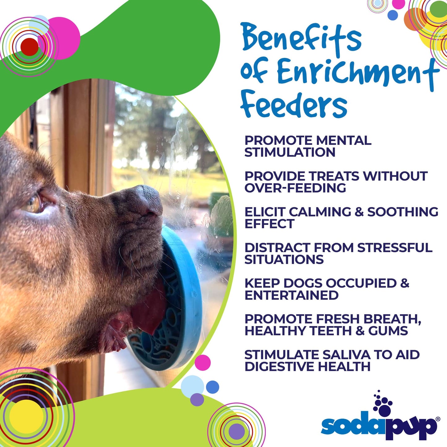 Dog Lick Mat Enrichment Slow Feeder Small Classic Premium - close up view