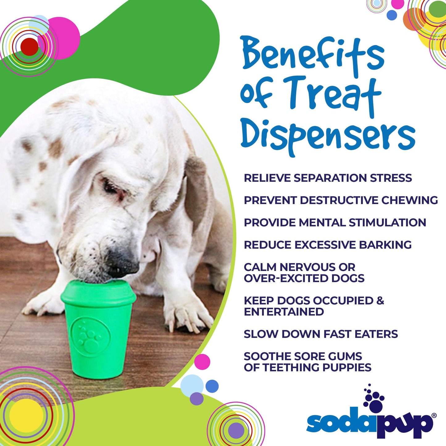 Coffee Cup Rubber Dog Chew Toy For Power Chewers Treat USA - lifestyle view