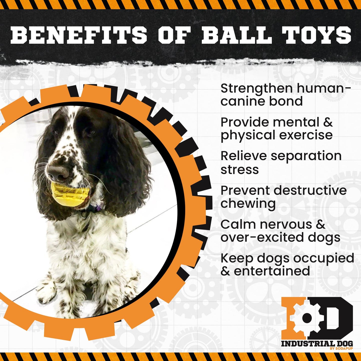 Dog Treat Toy Chew Enrichment Medium Yellow Durable Premium - lifestyle view