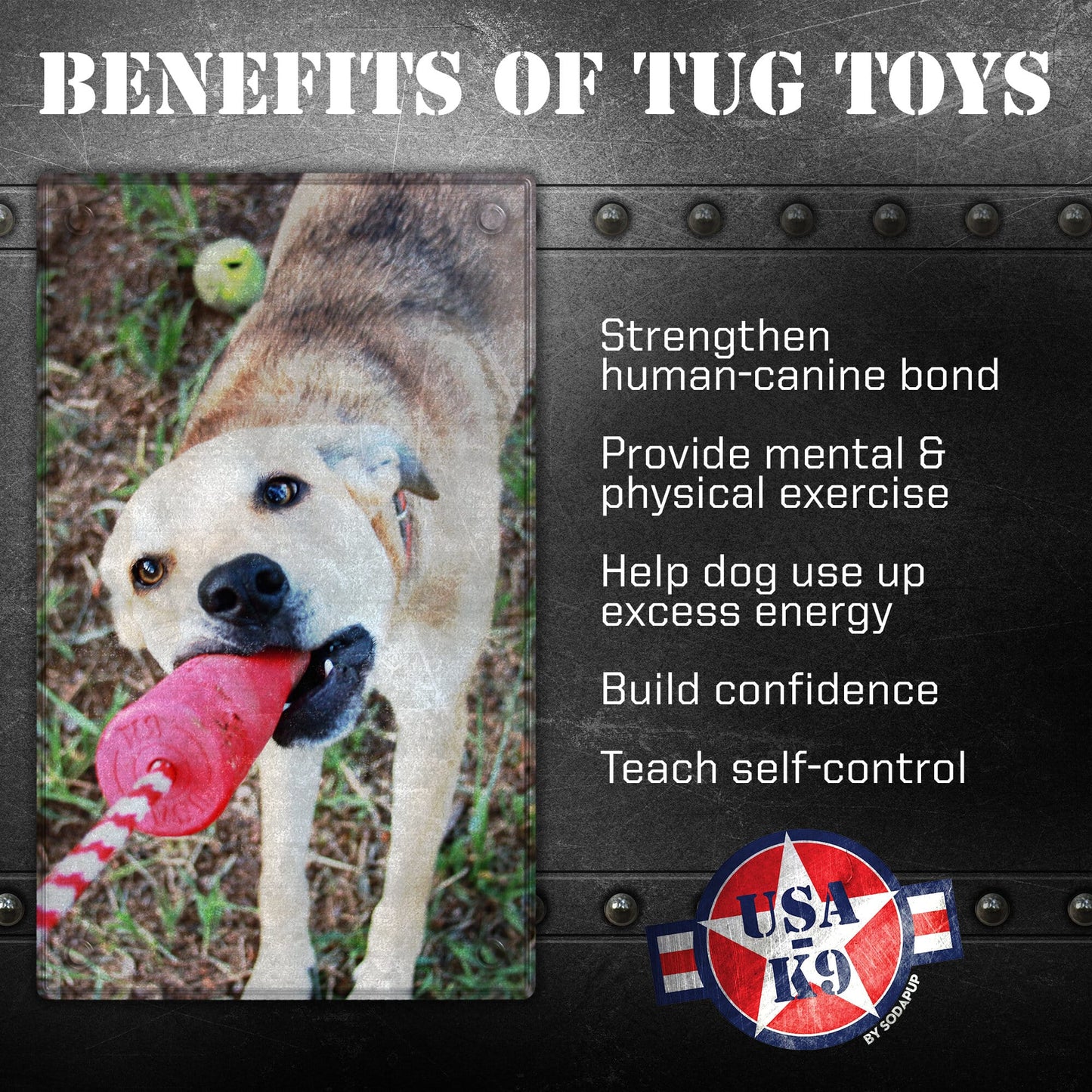 USA K9 Firecracker Floating Training Dummy K9 Handler Reward - lifestyle view