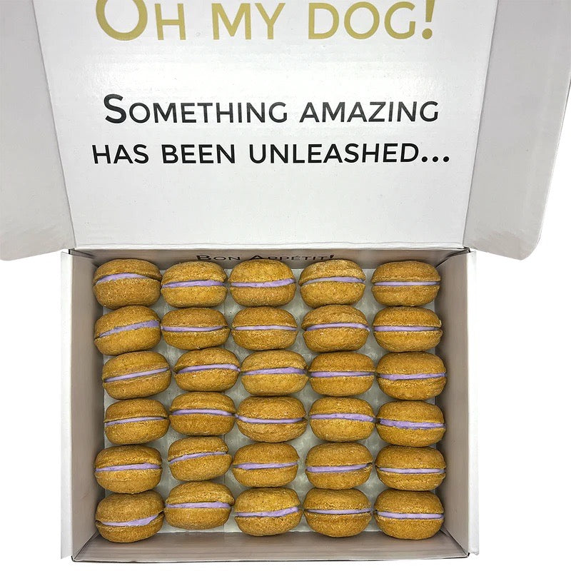 Dog Treats 40 Count Macaron Treats Gift Box for Daily Use - detail product image for dog treats