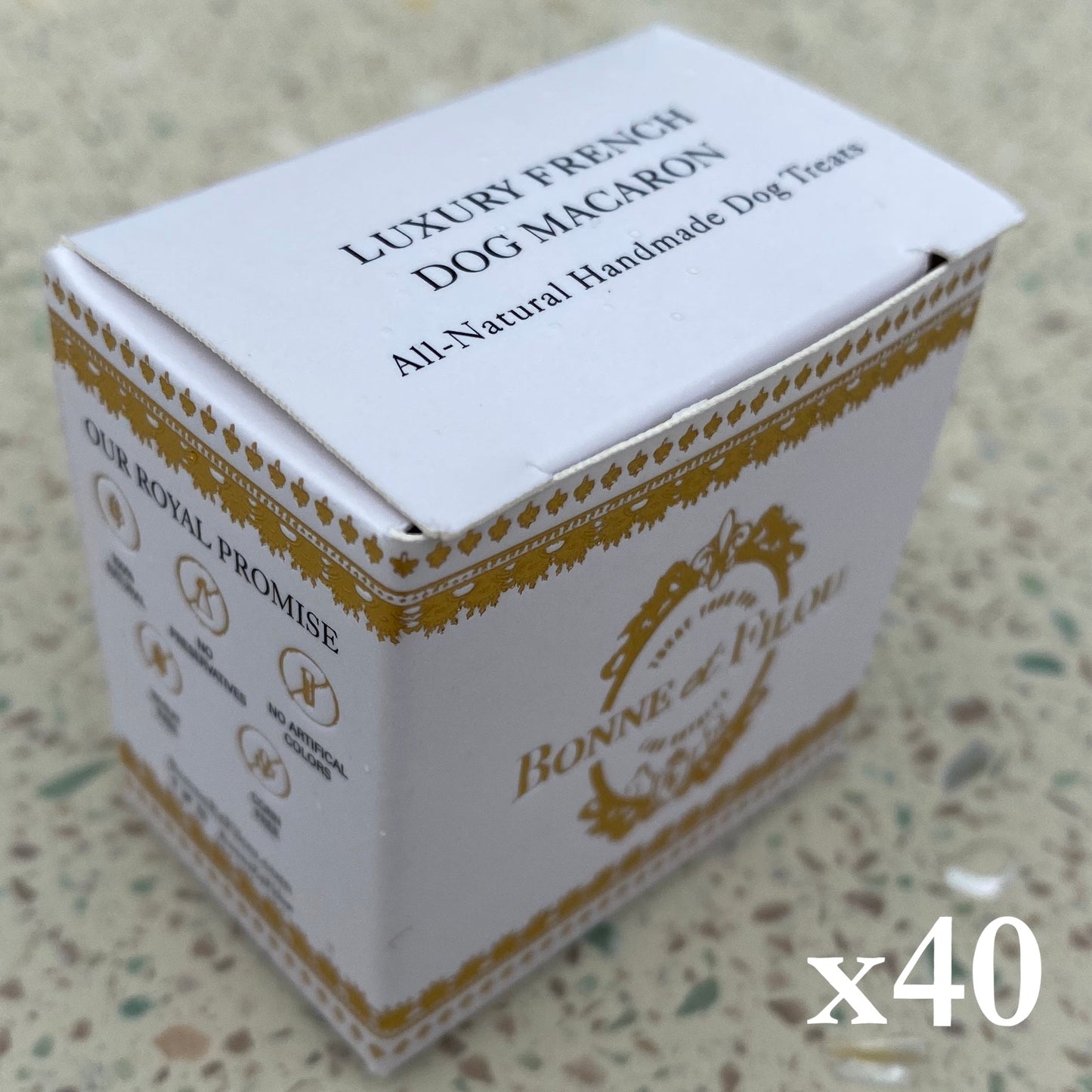 Dog Treats 40 Count Macaron Treats Gift Box for Daily Use - gallery product image for dog treats