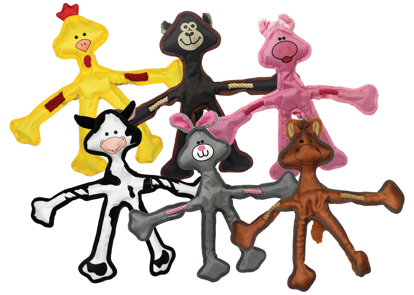 Multipet  Skele-Ropes Assortment - Assorted Animals 15" - main product image
