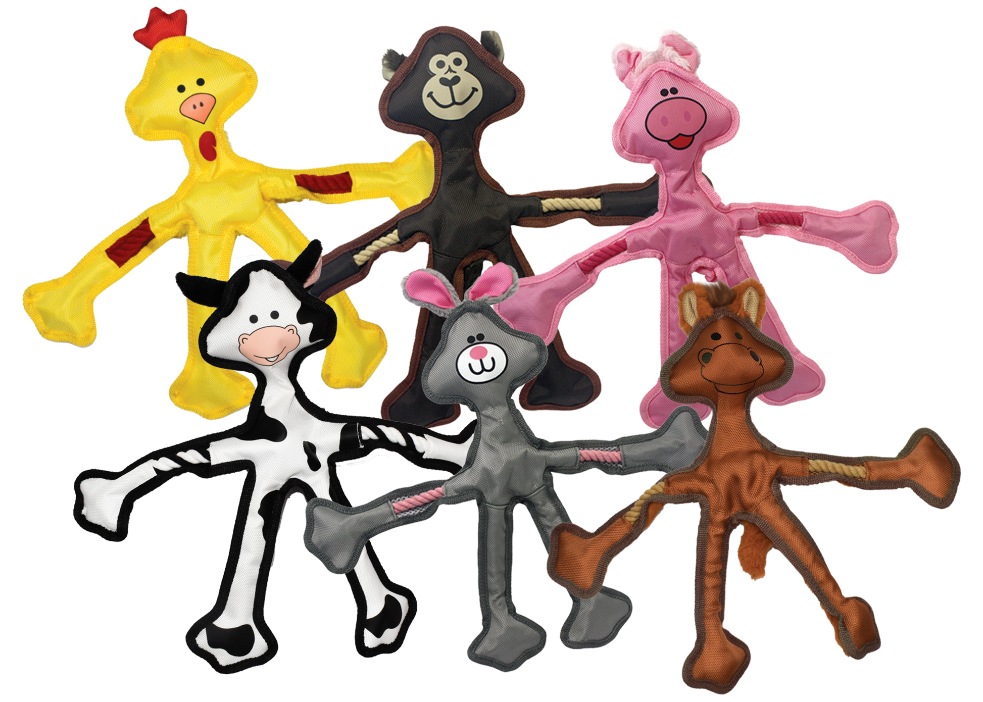 Multipet  Skele-Ropes Assortment - Assorted Animals 15" - main product image