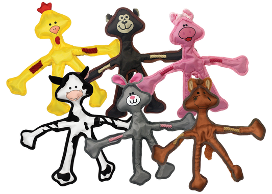 Multipet  Skele-Ropes Assortment - Assorted Animals 15" - main product image