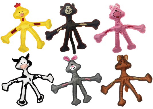 Multipet  Skele-Ropes Assortment - Assorted Animals 15" - detail view