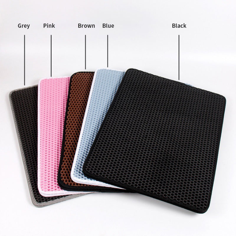 Double Layer Eva Pet Cat Litter Pad Sand Mat Cat Litter Pet - close up view