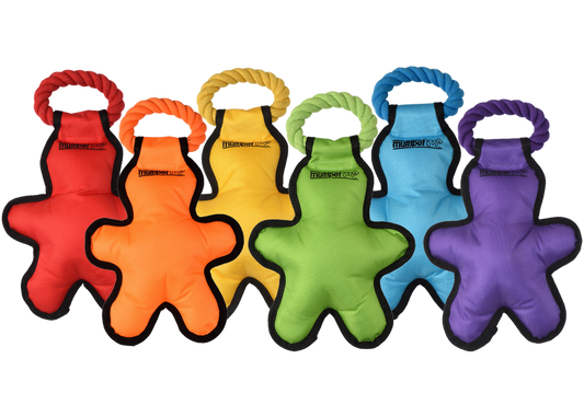 Multipet Cross Ropes Tug O Man W Rope Assorted Colors 14 Dog - main product image