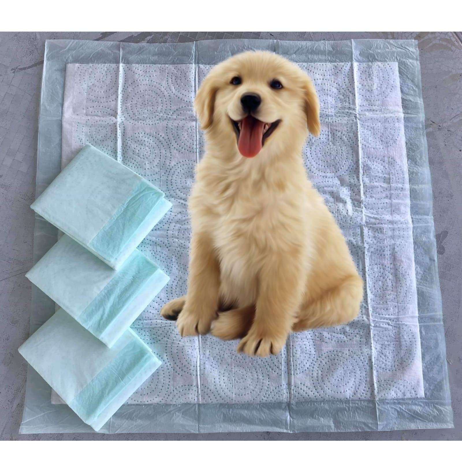Mr. Peanut's Premium Absorbent Gel Pee Pads 23"X23", 6 Layers of Lightly Scented Protection - lifestyle view