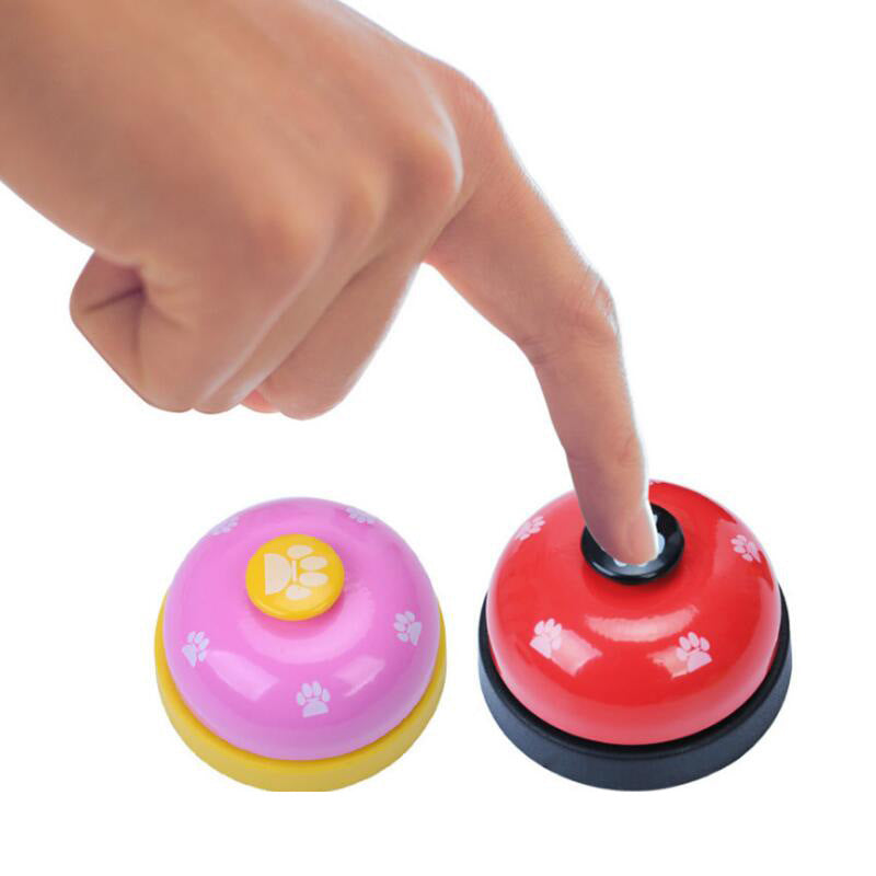 Cat And Dog Trainer Pet Footprints Ringing The Bell Dog Gear - lifestyle view