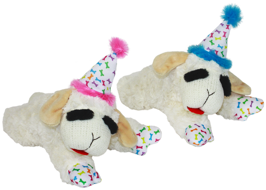 Multipet Lamb Chop� w/ Birthday Hat - Assorted Colors 6" - detail view