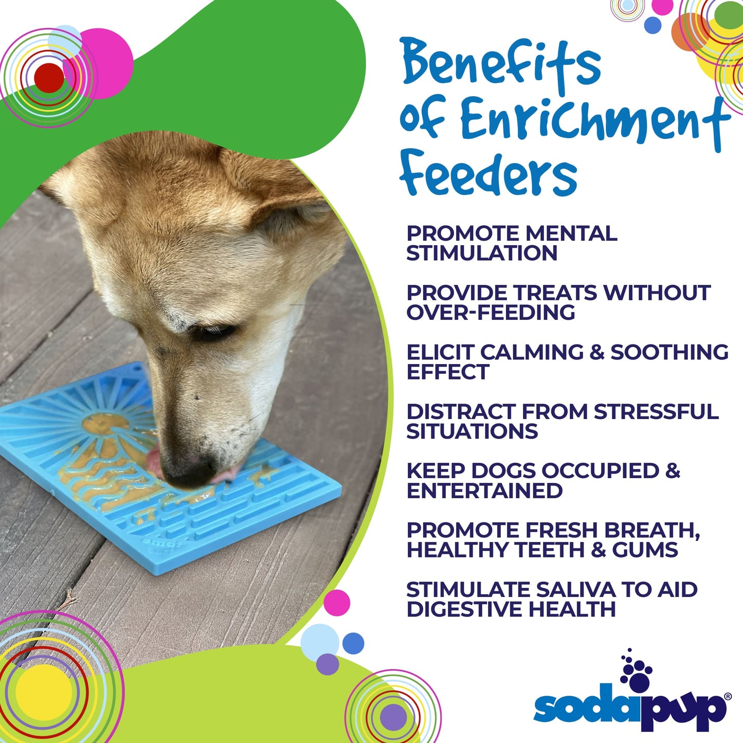 Dog Lick Mat Enrichment Slow Feeder s Classic Premium Pet - lifestyle view