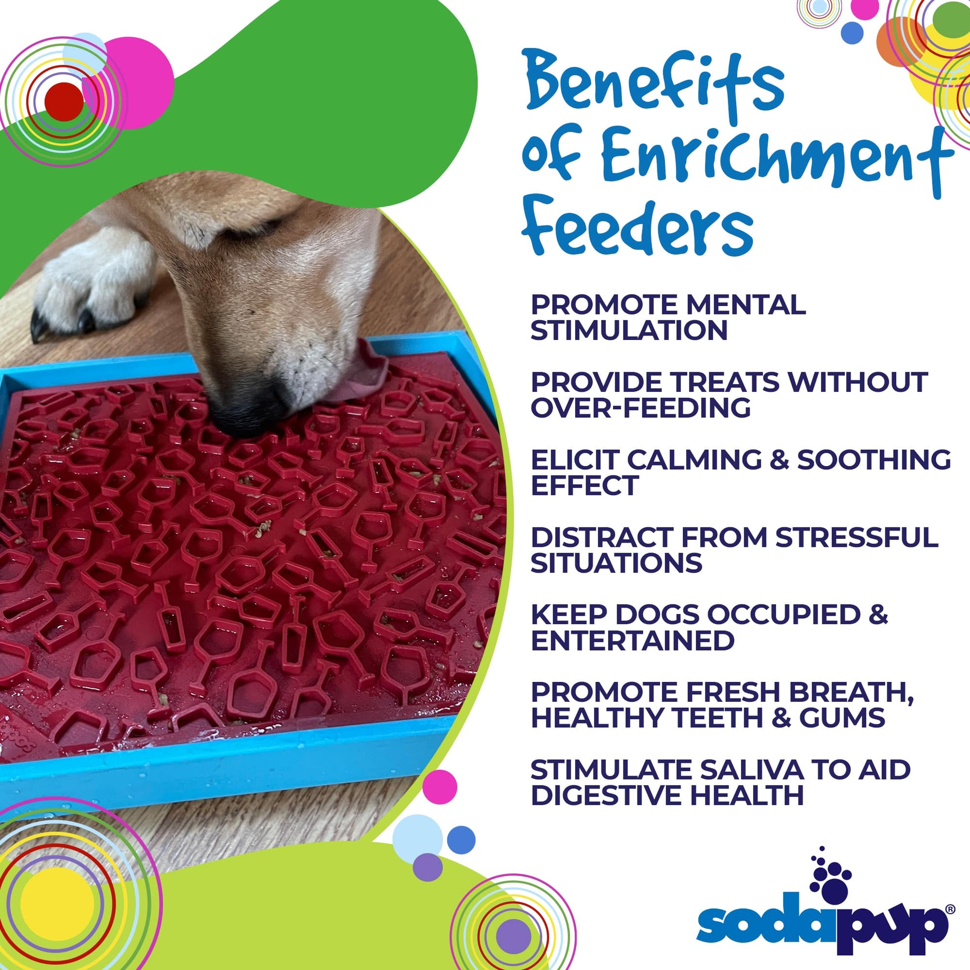 Vino Dog Emat Enrichment Lick Mat For Dogs And Cats Wine Pet - lifestyle view