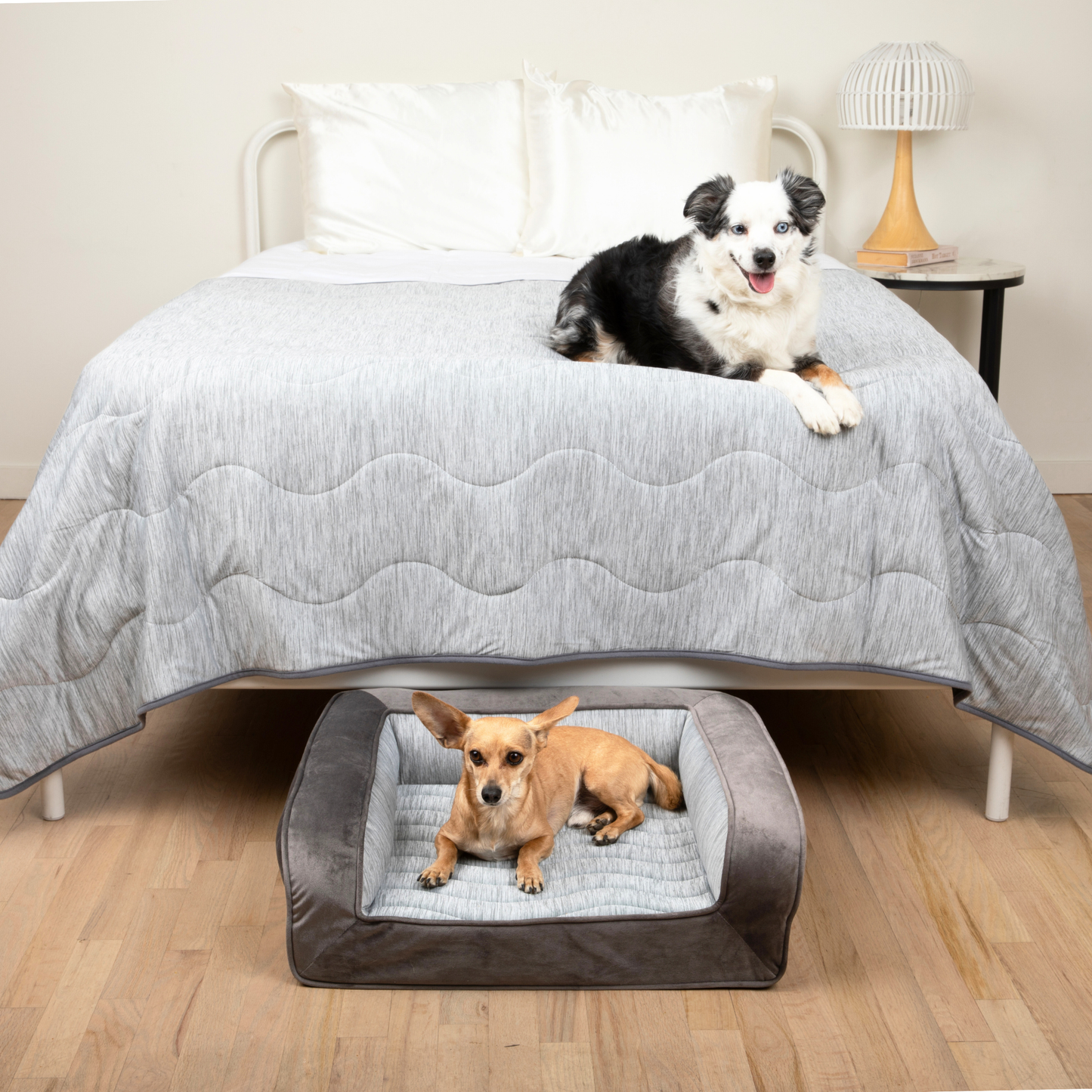Pupchill Cooling Bolster Dog Bed Waterproof Blanket Bundle - gallery image 10