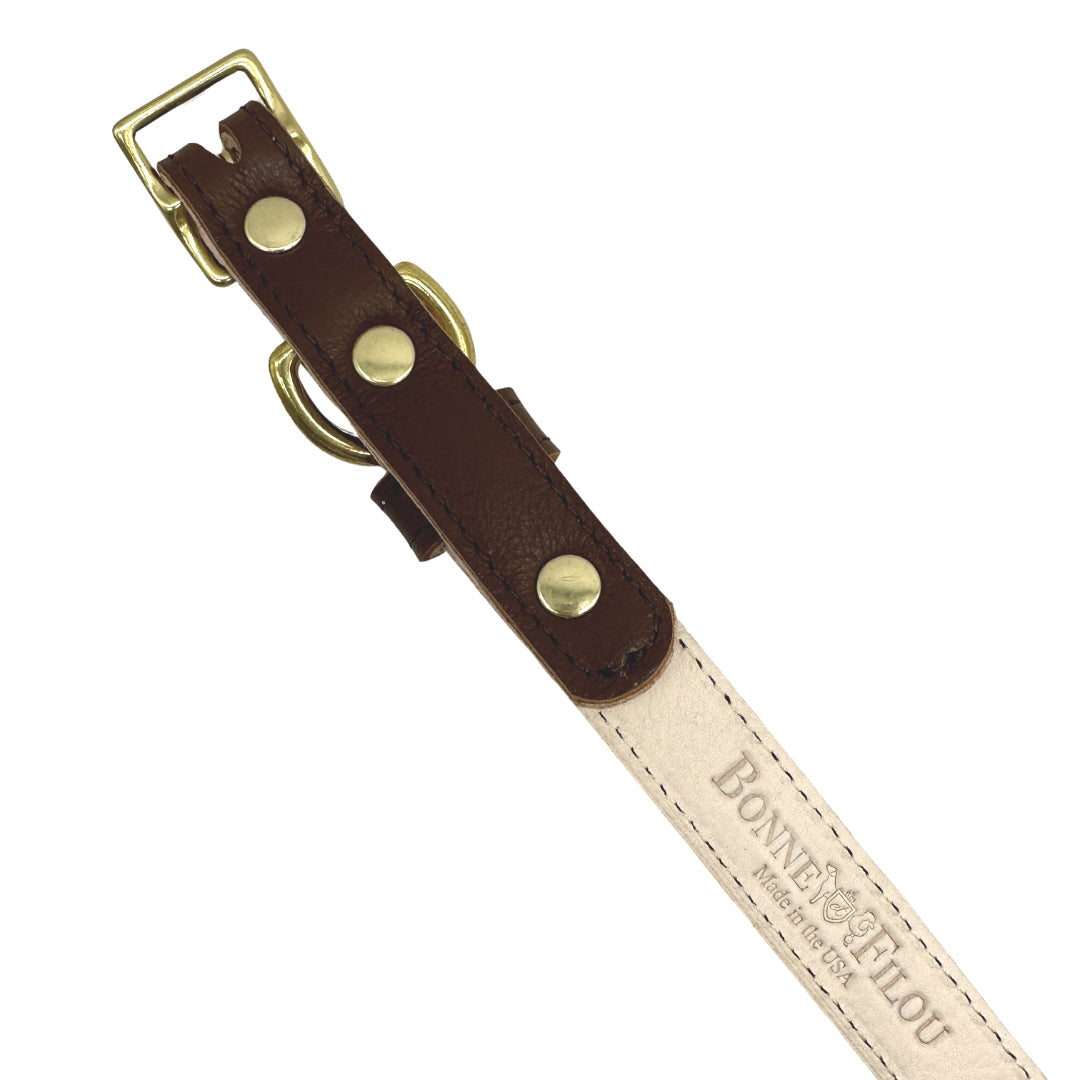Dog Collar Plain Leather Collar for Daily Use for Comfort - gallery product image for dog collar
