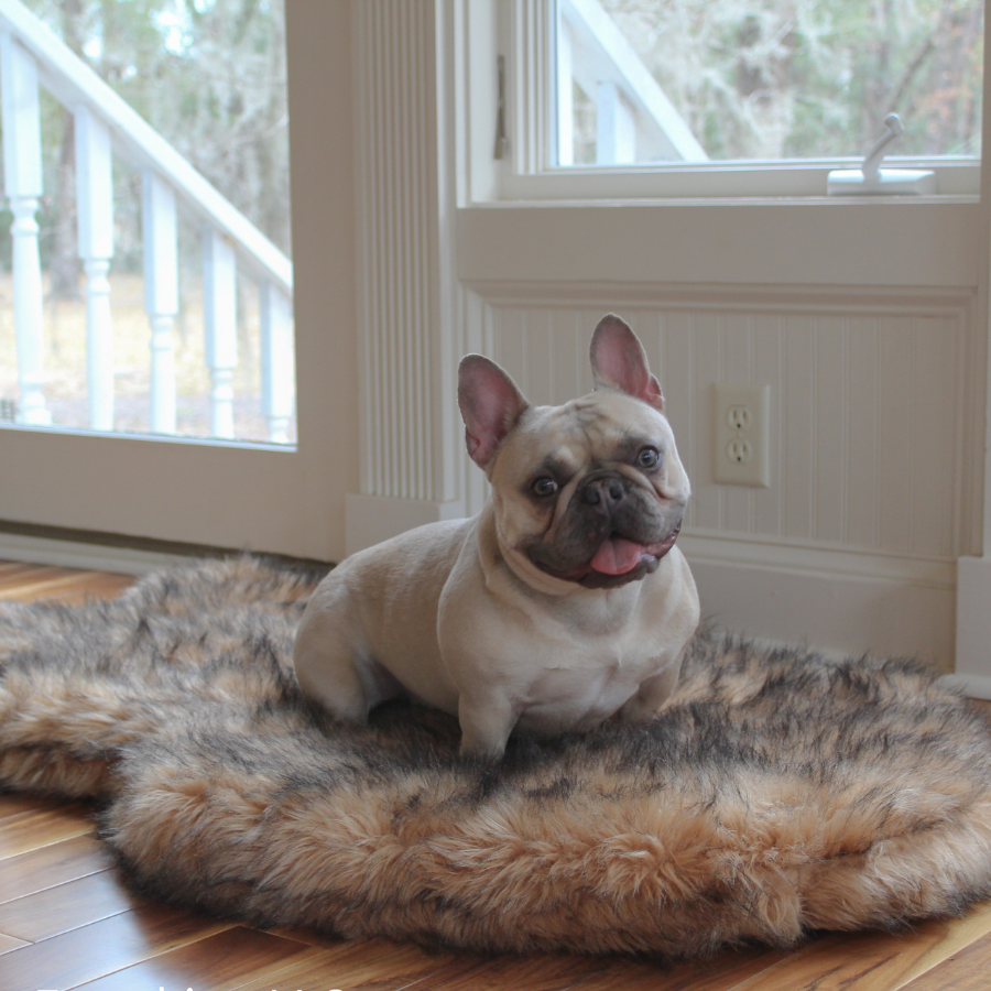 Memory Foam Dog Bed Faux Fur Sable Tan Orthopedic Comfort - gallery image 8