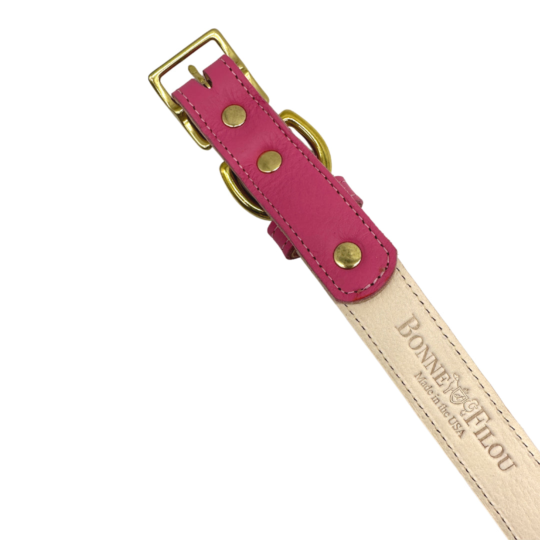 Dog Collar Plain Leather Collar for Daily Use for Comfort - gallery product image for dog collar