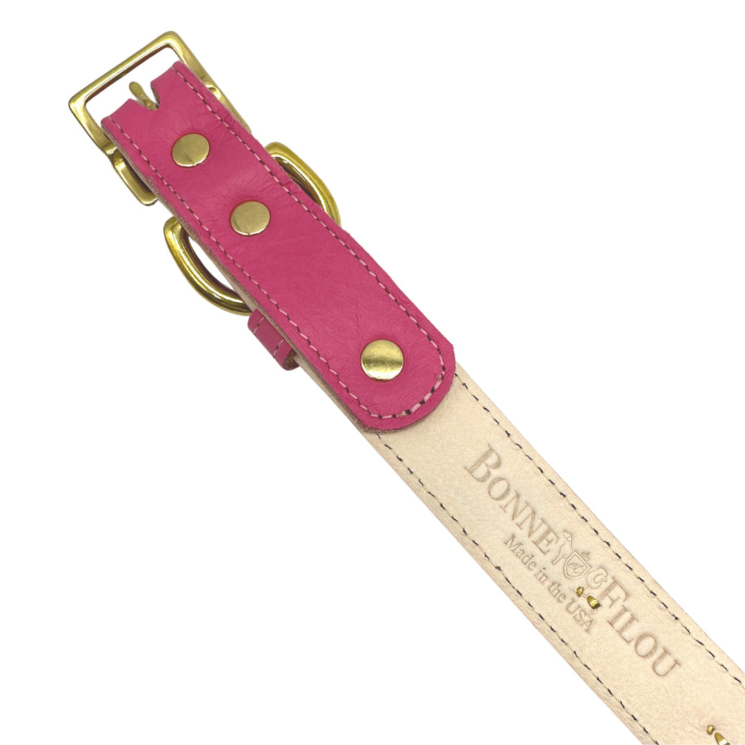 Dog Collar Plain Leather Collar for Daily Use for Comfort - gallery product image for dog collar