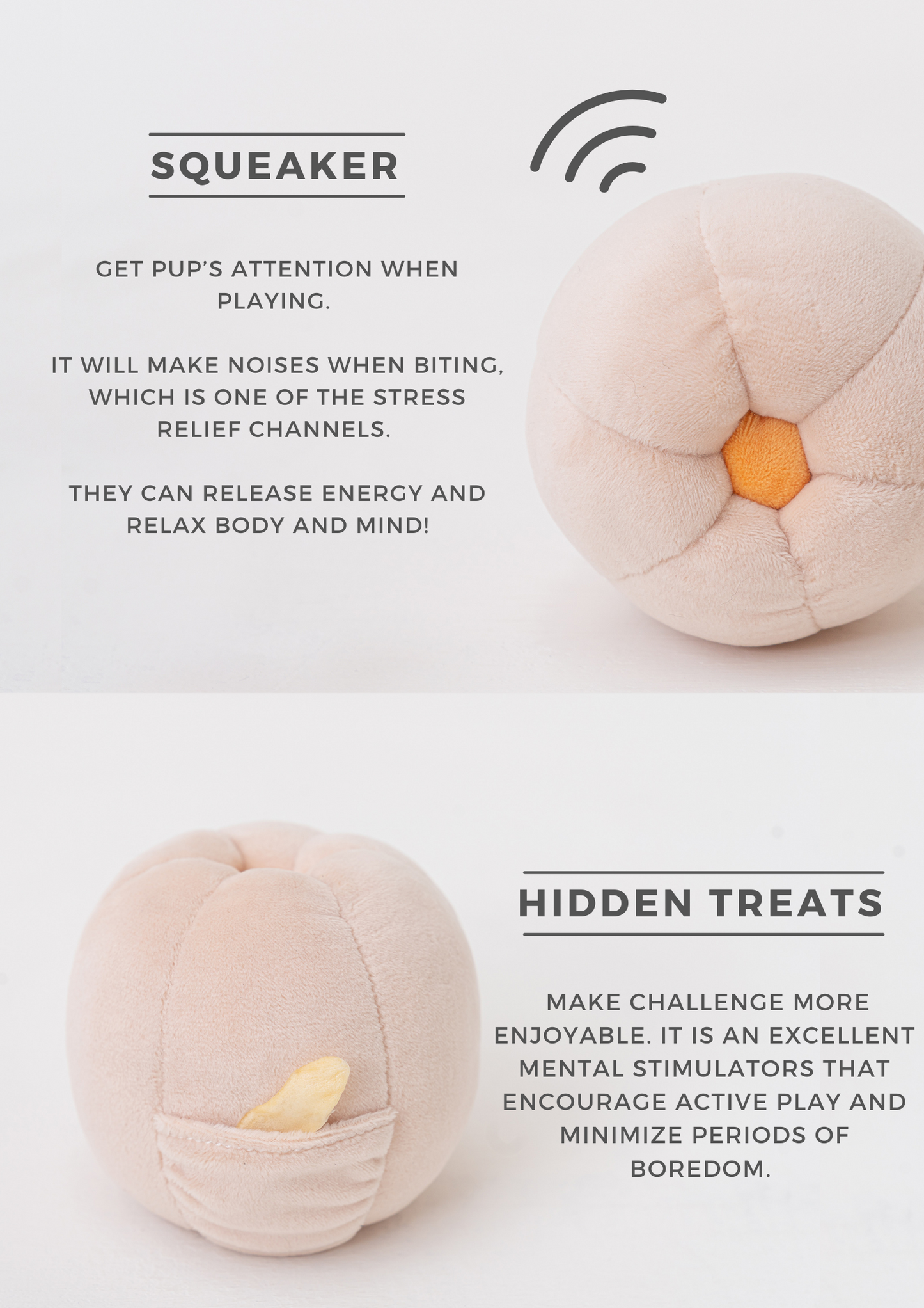Paradise Pet Toy Cucurbita Interactive Dog Toy Durable Play - close up view