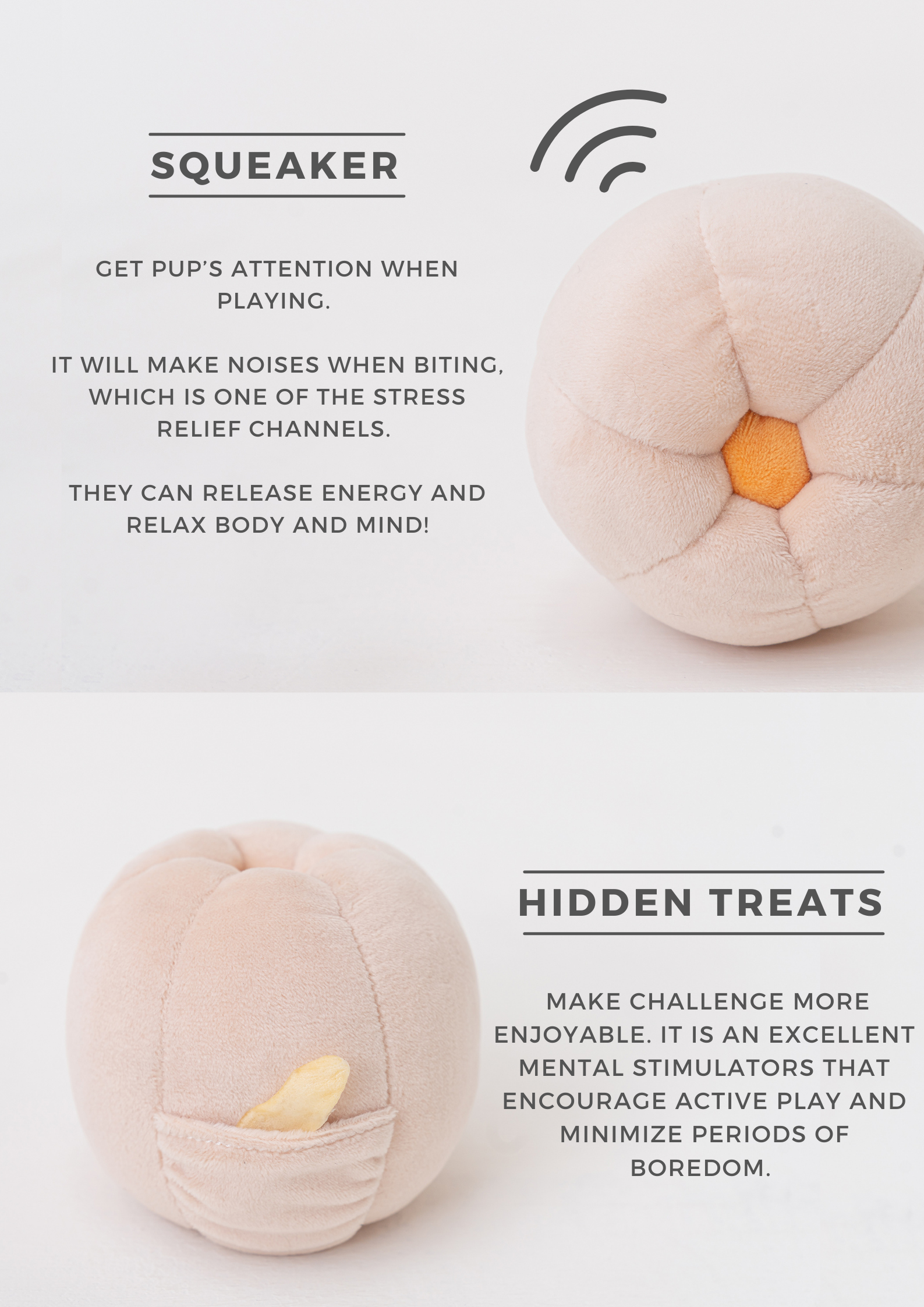 Paradise Pet Toy Cucurbita Interactive Dog Toy Durable Play - close up view