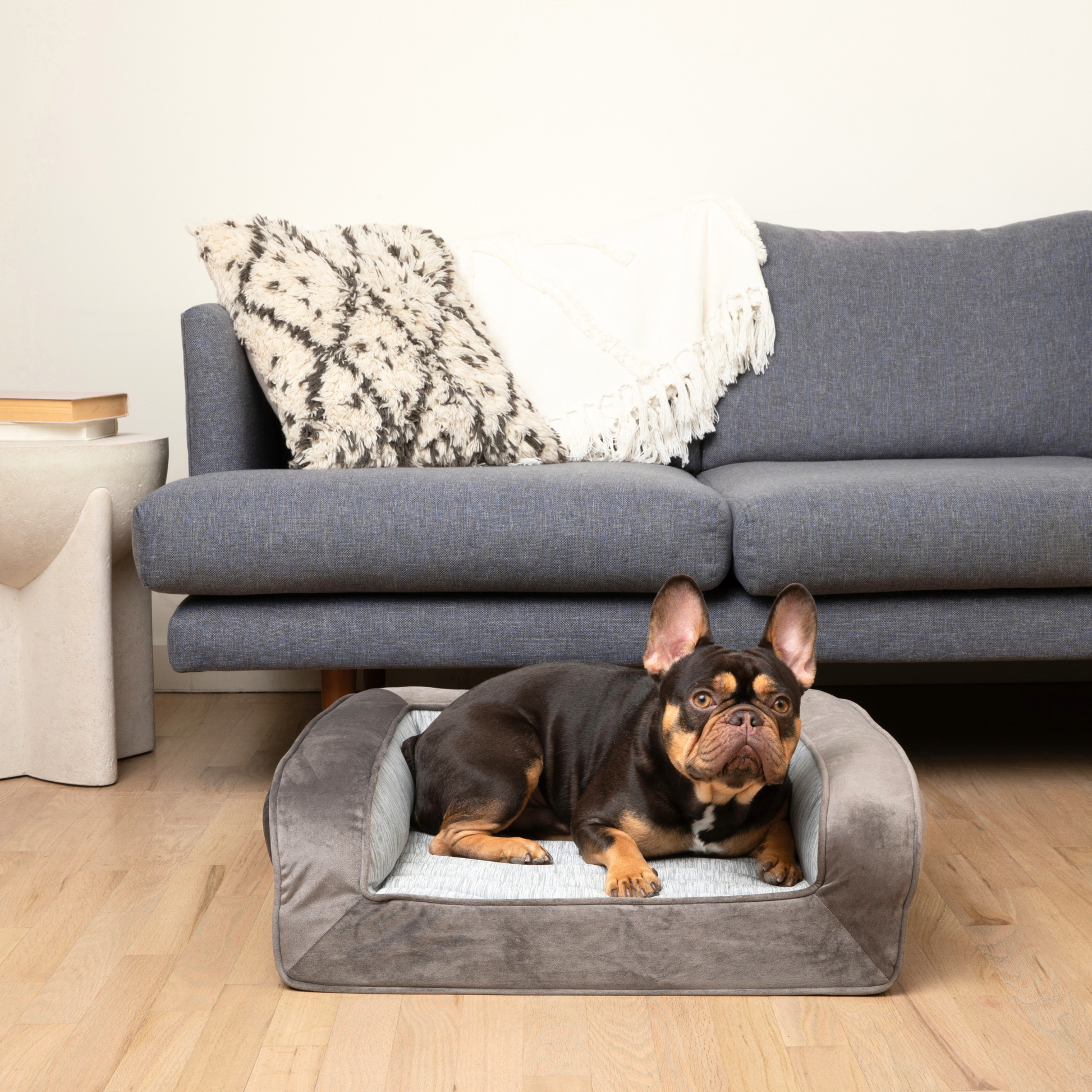 Pupchill Cooling Bolster Dog Bed Washable Pet Bed Comfort - gallery image 18