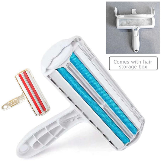 Pet Hair Roller Remover Lint Brush 2 Way Dog Cat Comb Tool - main product image