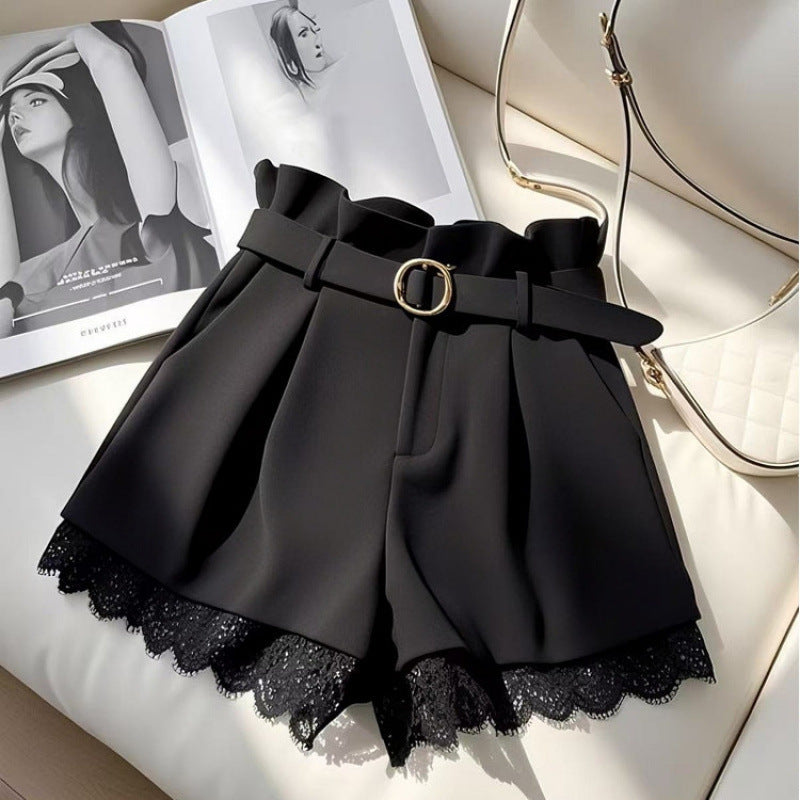 High-waisted Casual Shorts Cropped Pants For Petite Women - main product image