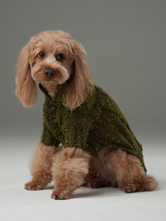 Glacier Pet Sweater Olive Green Dog Sweaters Premium Pet - main product image