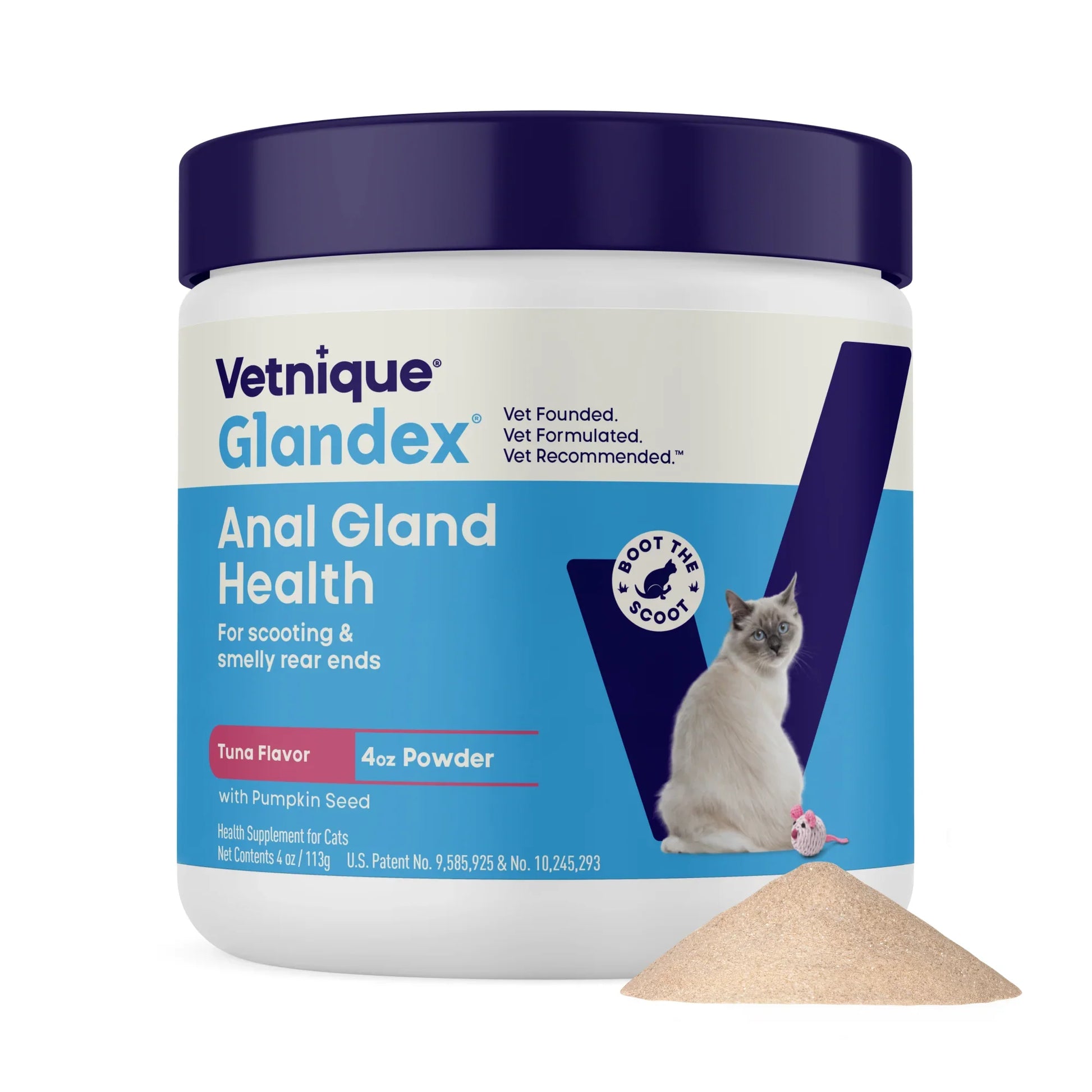 Glandex Feline Anal Gland Support Tuna Flavored Powder (4oz) - main product image