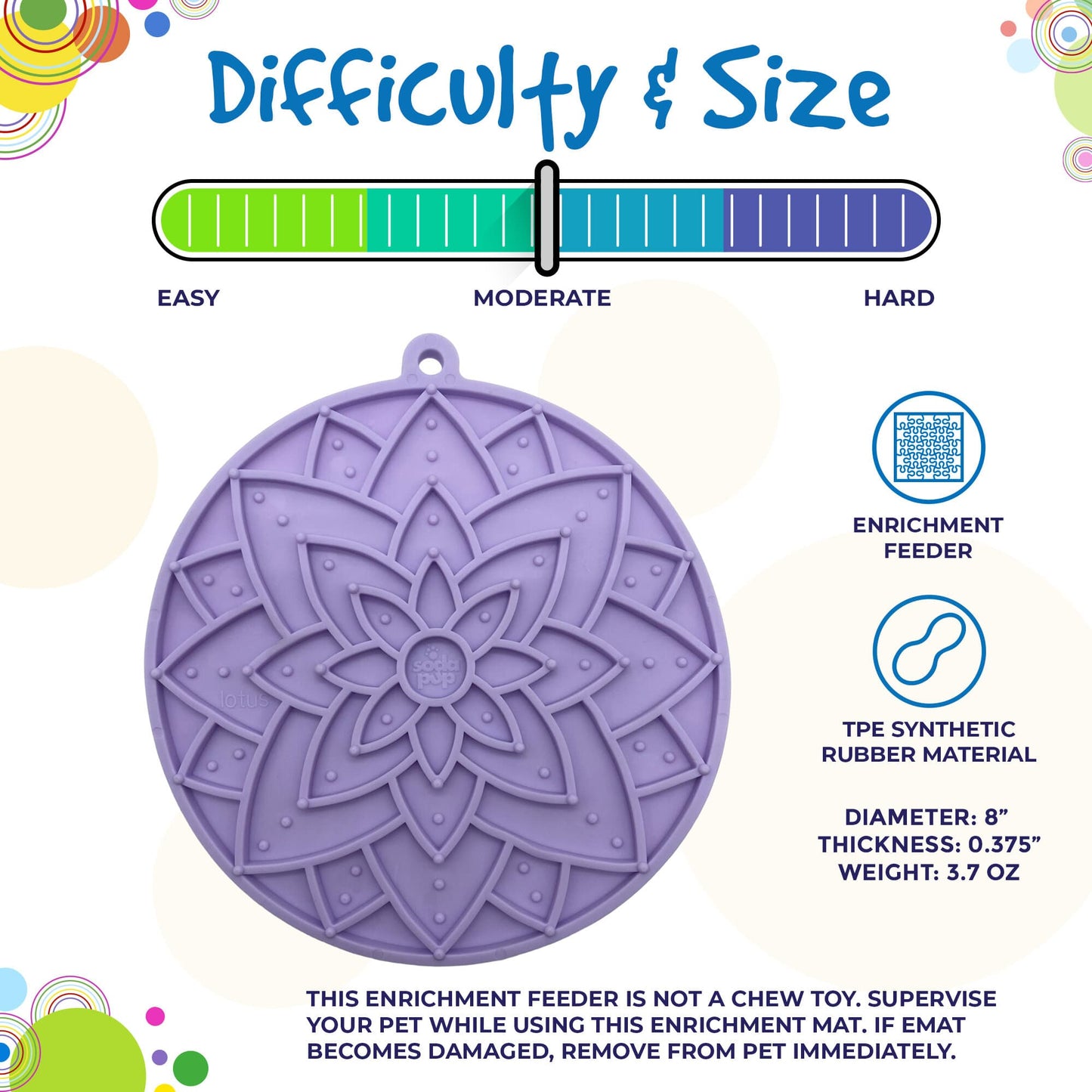 Lotus Design Emat Enrichment Lick Mat For Dogs And Cats With - gallery image 10