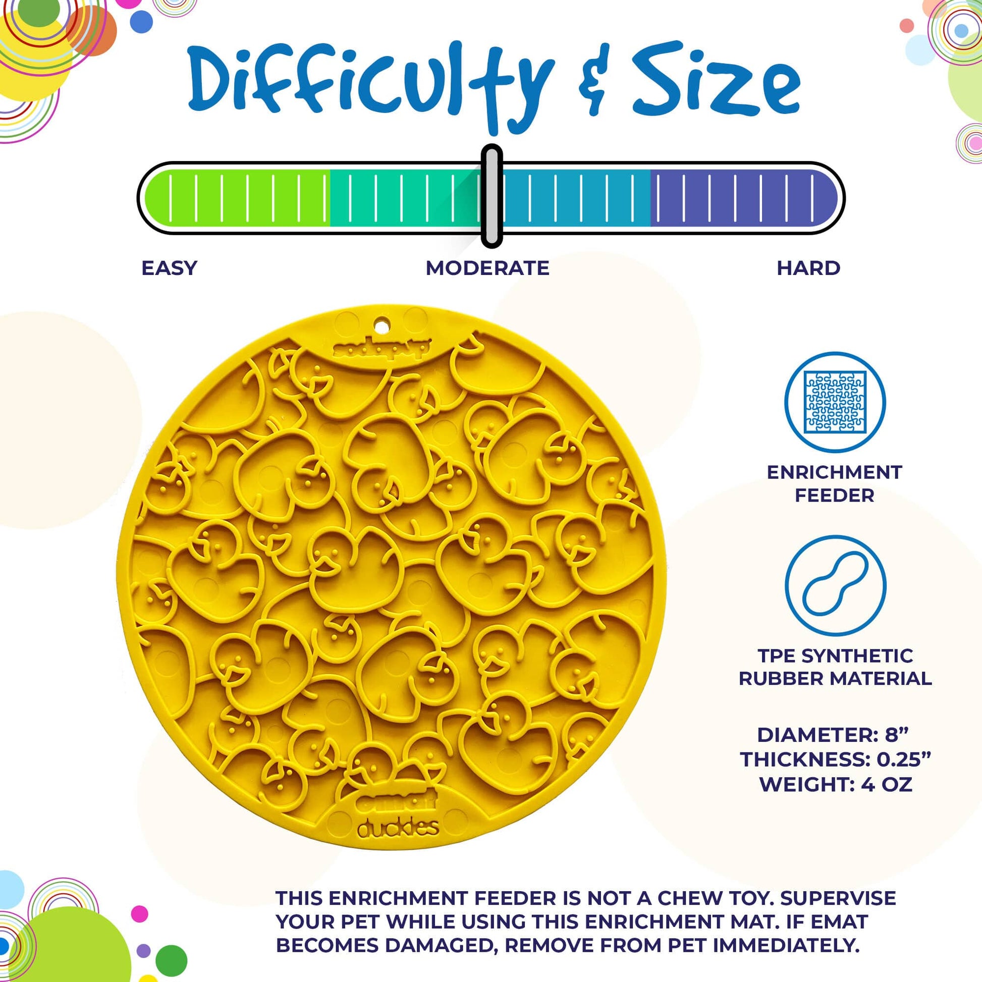 Rubber Duckies Emat Enrichment Lick Mat For Dogs And Cats - gallery image 5