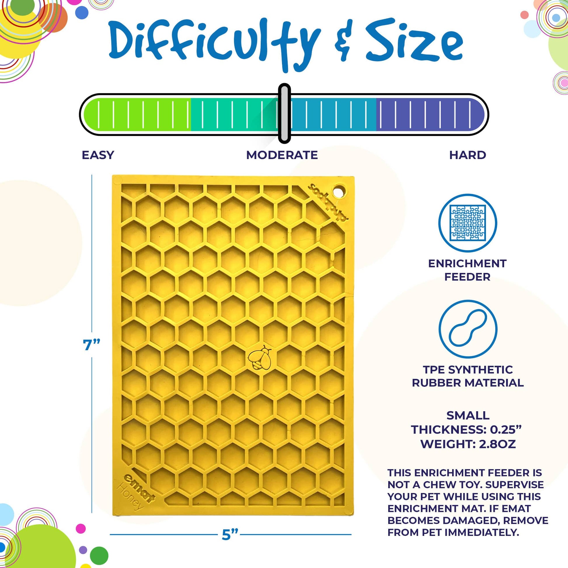 Honeycomb Emat Enrichment Lick Mat For Dogs And Cats Emat - gallery image 8